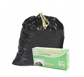 HDPE Czarny Worki na śmieci ze sznurkiem Wysoka trwałość Przyjazne dla środowiska