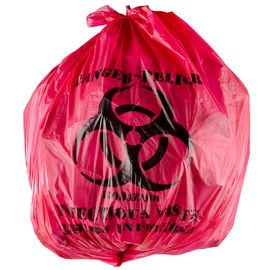 Izolacja 45L Worki na śmieci nadające się do recyklingu Kolor czerwony 24 &amp;quot;X 24&amp;quot; Wysoka gęstość