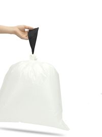 Materiał HDPE Z recyklingu Worki na śmieci z sznurkiem 10 - 25MIC White Colour