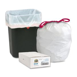Kolorowe, biodegradowalne worki na śmieci, spersonalizowane sznurkowe torby na śmieci