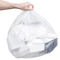 Plastikowe worki na śmieci w kolorze białym Papier recyklingowy Star Sealed w dolnej wklęsłodruku